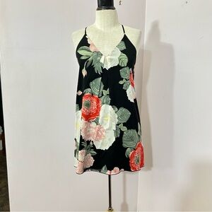 Alice + Olivia Floral Silk Chiffon Mini Dress XXS